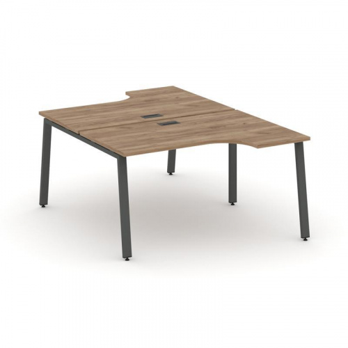 Style Project Рабочая станция эргоном. SN-6A.DRPA-022 Дуб Табак/Металл Белый 1580*1632/1992*750 фото 16