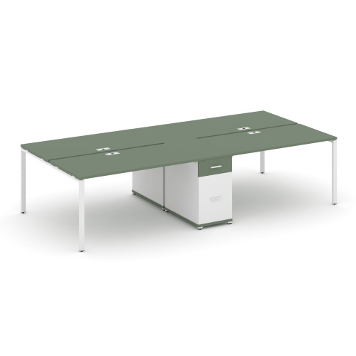 Бенч-система на 4 места с 1 опорной тумбой Concept CN.DRS-421 фото 5