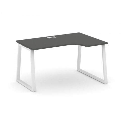 Style Project Стол рабочий эргоном. SN-6T1.SPA-001(R) Акация Лорка/Металл Антрацит/Заглушка Пластик фото 19