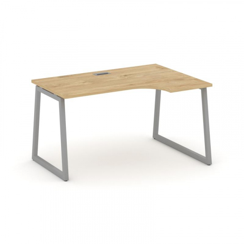 Style Project Стол рабочий эргоном. SN-4T1.SPA-021(R) Акация Лорка/Металл Антрацит/Заглушка Пластик фото 2