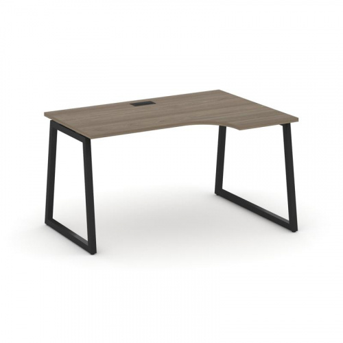 Style Project Стол рабочий эргоном. SN-4T1.SPA-021(R) Акация Лорка/Металл Антрацит/Заглушка Пластик фото 6