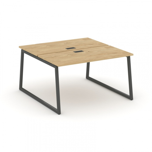 Style Project Рабочая станция 2-х сторон. SN-4T1.DRS-001 Акация Лорка/Металл Антрацит/Заглушка Пласт фото 11