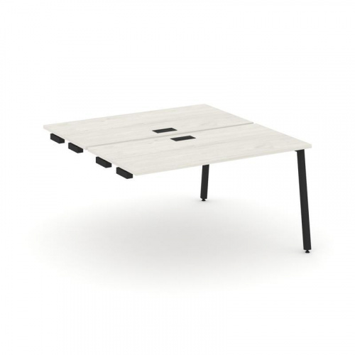 Style Project Стол-приставка к опор. элем. SN-4A.DPRS-004 Дуб Табак/Металл Белый 1580*1232*750 фото 4