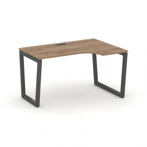 Style Project Стол рабочий эргоном. SN-5T2.SPA-011(R) Акация Лорка/Металл Антрацит/Заглушка Пластик фото 23