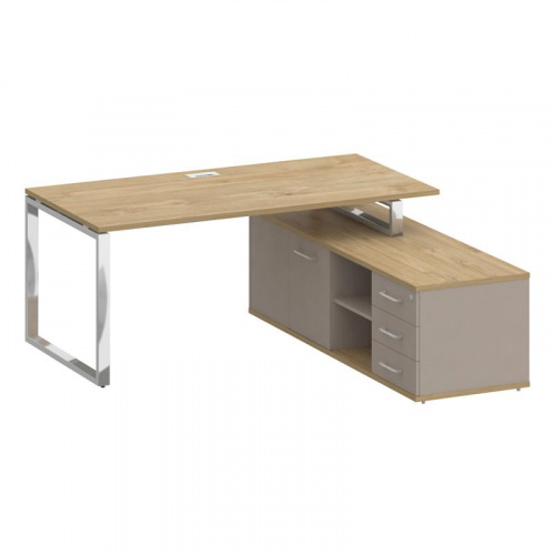 Стол руководителя с опорной греденцией Shift SK.SRG-180 (R)